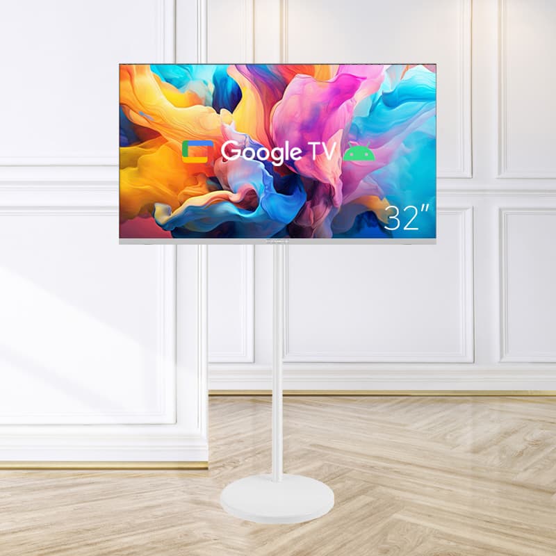 주식회사큐빅스전자 무빙큐빅스 화이트 에디션, 삼탠바이미 X PRO, 32인치 HD, 스탠드형, 고객직접설치, 1개
