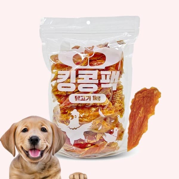 도라미(Doramii) 애견간식 킹콩팩, 닭고기 슬라이스, 1kg, 1개