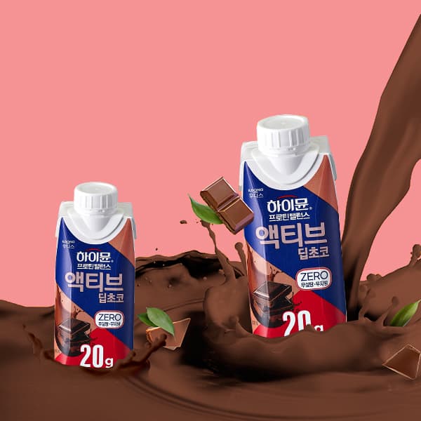 일동후디스 (주) miBaby 일동후디스 하이뮨 프로틴 밸런스 액티브 딥초코 제로, 250ml, 18개