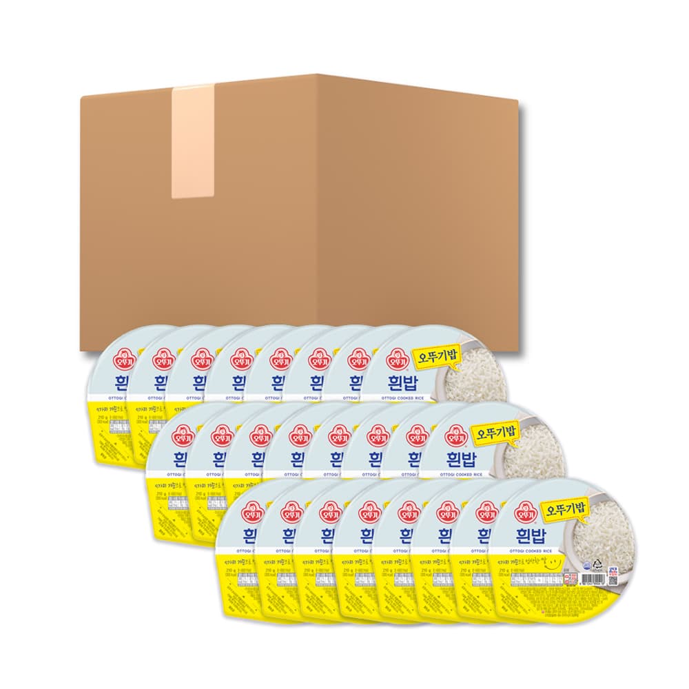 오뚜기 오뚜기 흰밥, 210g, 24개