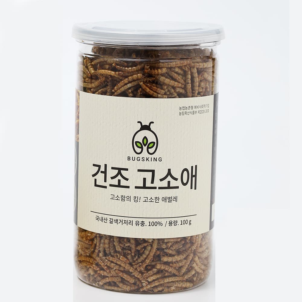 농업회사법인 곤충킹주식회사 곤충킹 건조 고소애, 100g, 1개