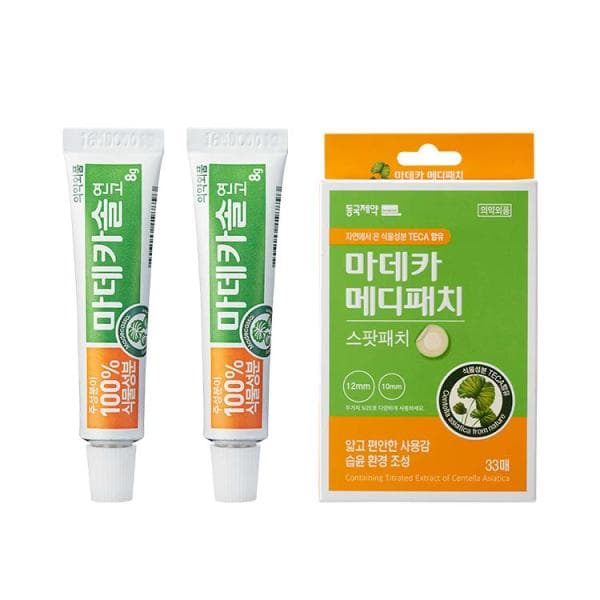 동국제약 (주) 마데카솔 연고, 8g, 2개 + 마데카 메디패치, 스팟, 33매입, 1개
