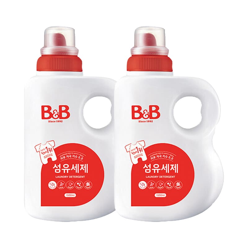 주식회사 아이앤코 비앤비 섬유세제, 1.5L, 2개