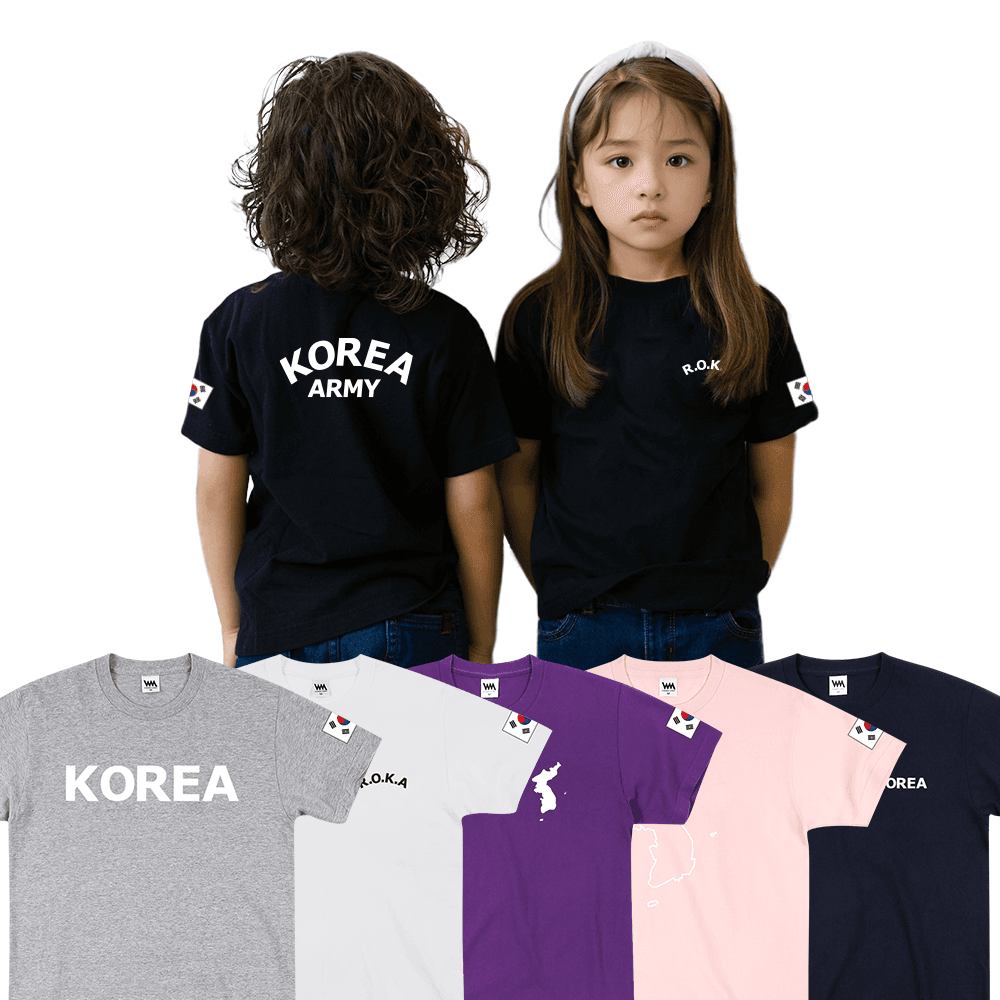 스텝퍼 ROKA KIDS 20수 면 반팔 티셔츠, 베이직코리아 퍼플, 150호