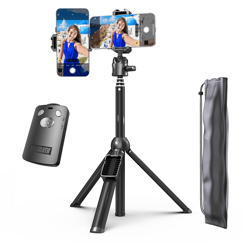 주식회사 셀루미 셀루미 올인원 블루투스 셀카봉 삼각대 SEL-DT1250M, 매트블랙, 1개