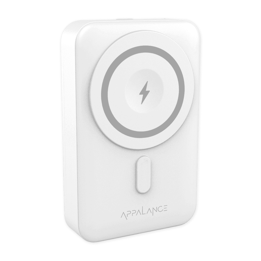 주식회사 에이팔란스 에이팔란스 맥세이프 스탠드형 보조배터리, APXMPB13, 10000mAh, 화이트, 1개