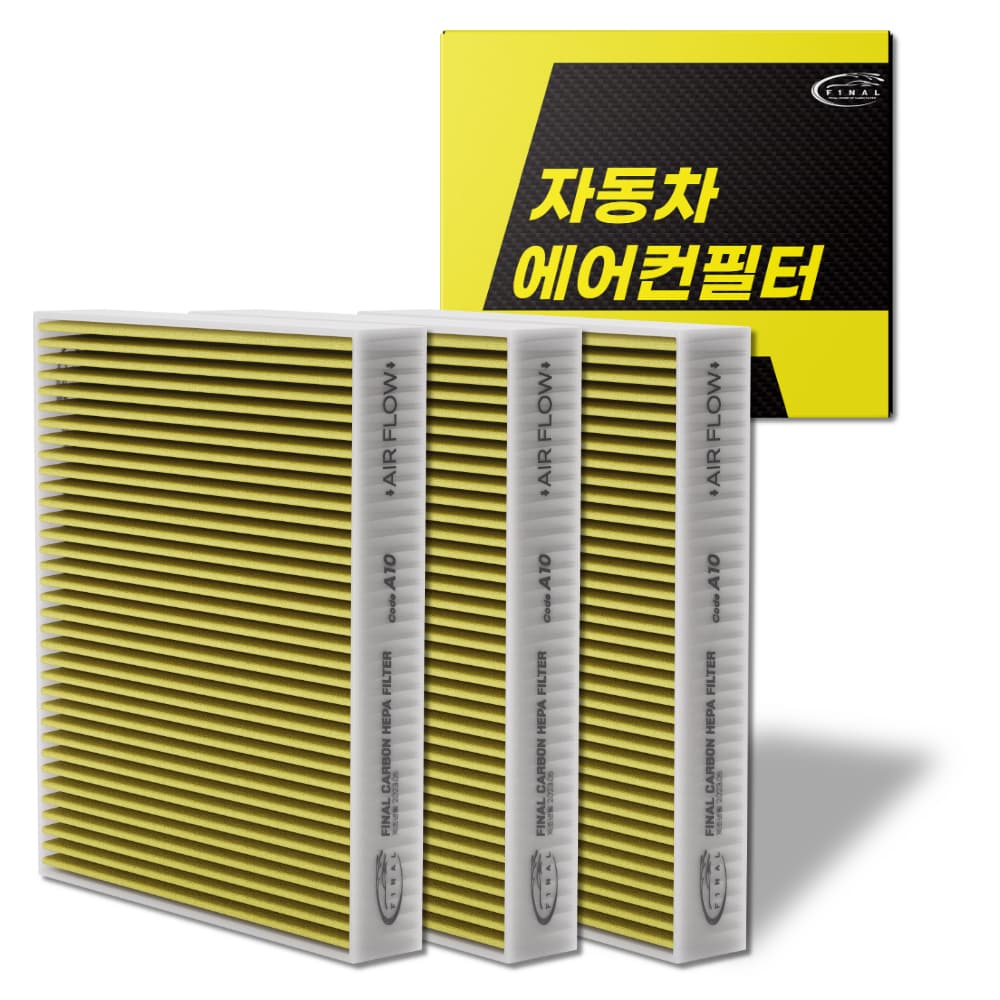 더블굿즈코리아 파이널 자동차 에어컨필터, A18, 3개입