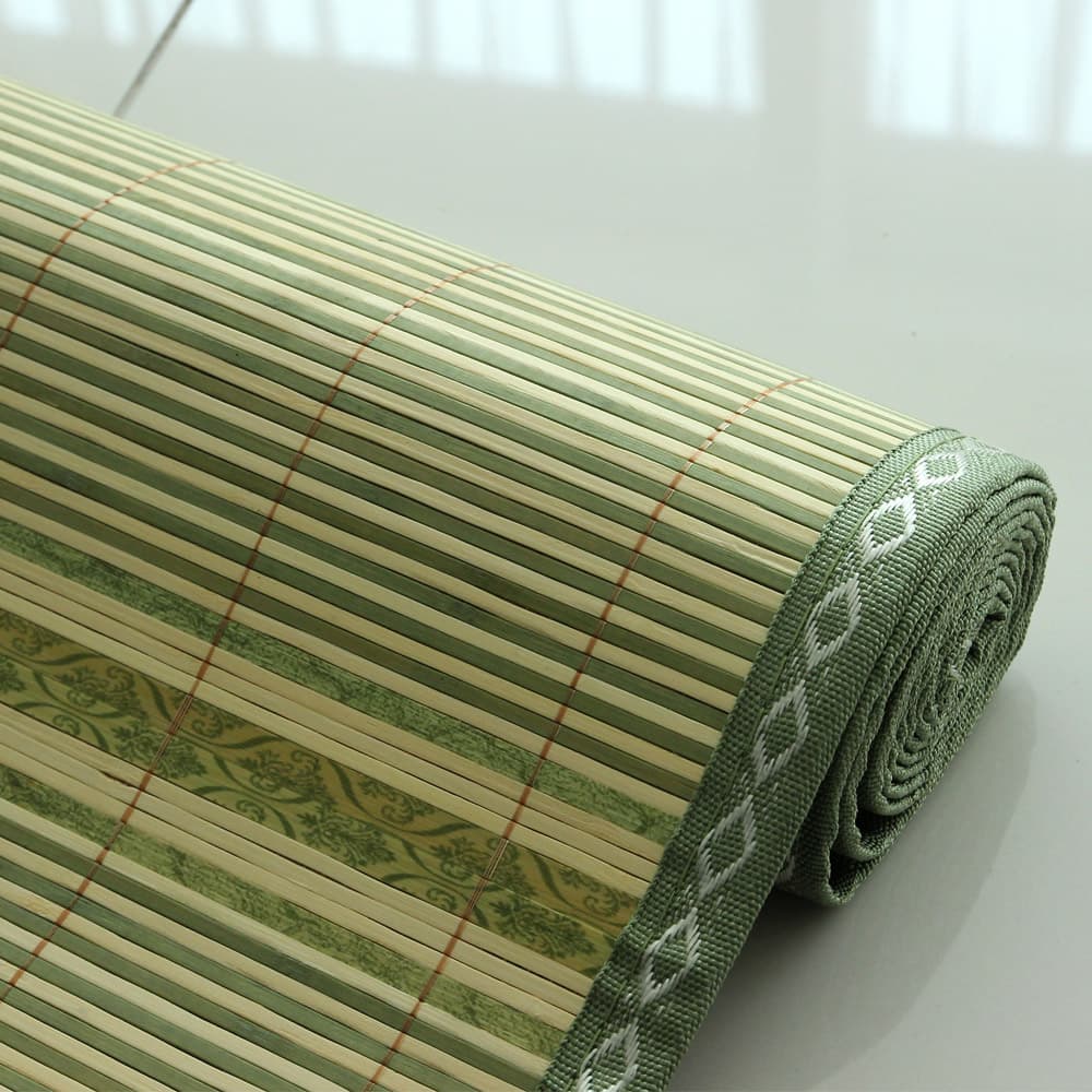 엔젤데코 시원체크 대나무자리, 60x180cm, 1개