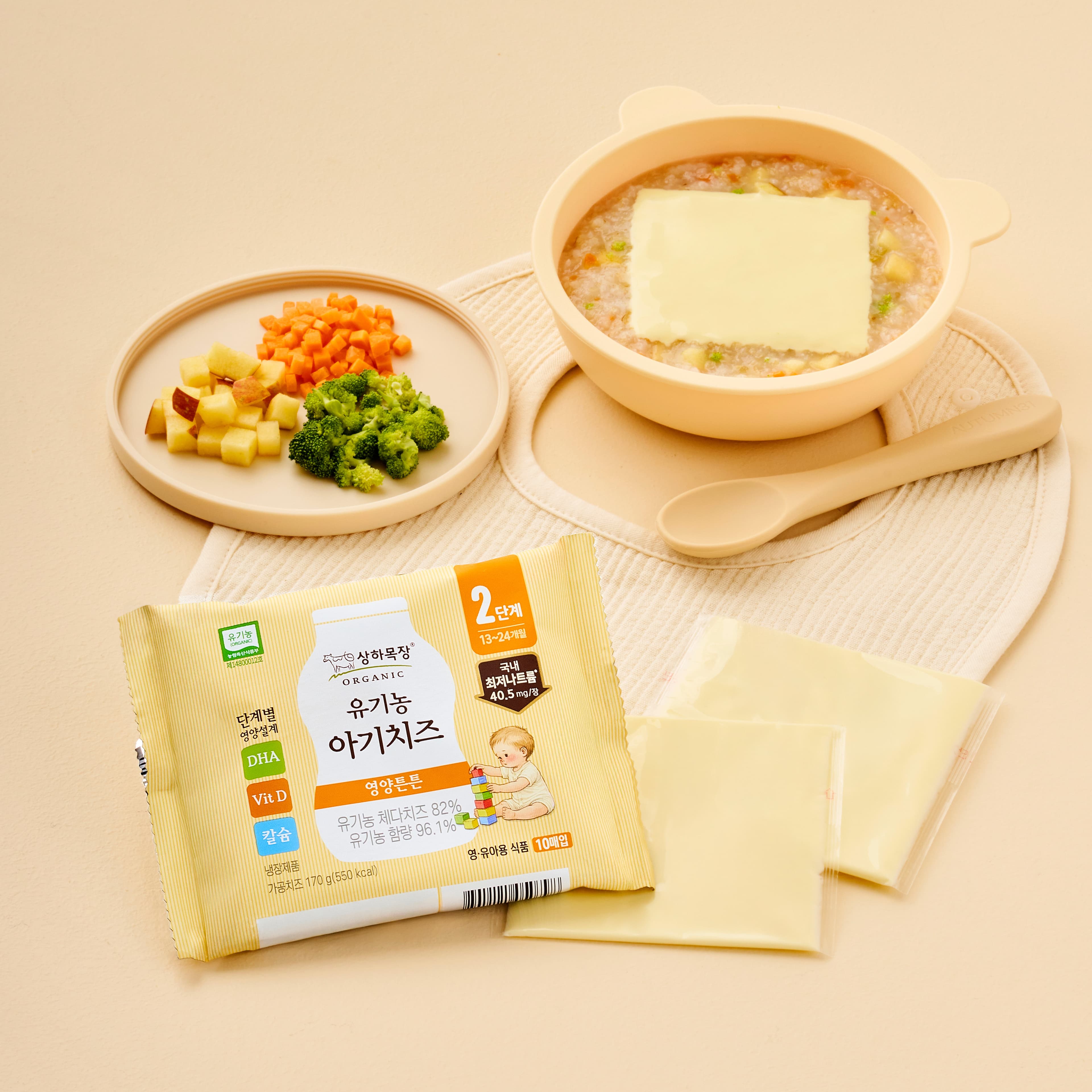 (주)매일유업 매일유업 상하치즈 유기농 아이 치즈, 2단계, 아기치즈, 10매, 6개