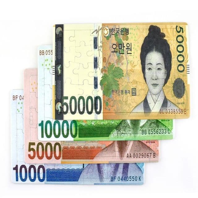 포포 어르신 퍼즐 지폐 퍼즐 35피스, 만원, 1개