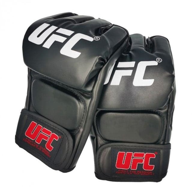 팔도커머스 MMA 글러브 UFC 오픈핑거 이종격투기 킥복싱 복싱 주짓수 글러브 스파링 장갑, UFC글러브-블랙, 1개