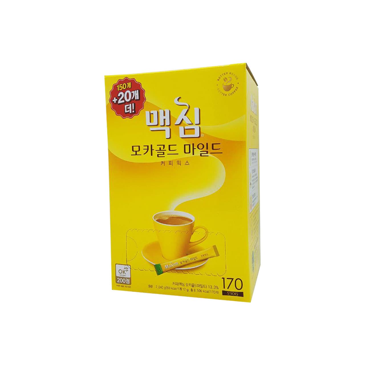 대박백화점 맥심 모카골드 마일드 커피믹스, 12g, 170개입, 2개