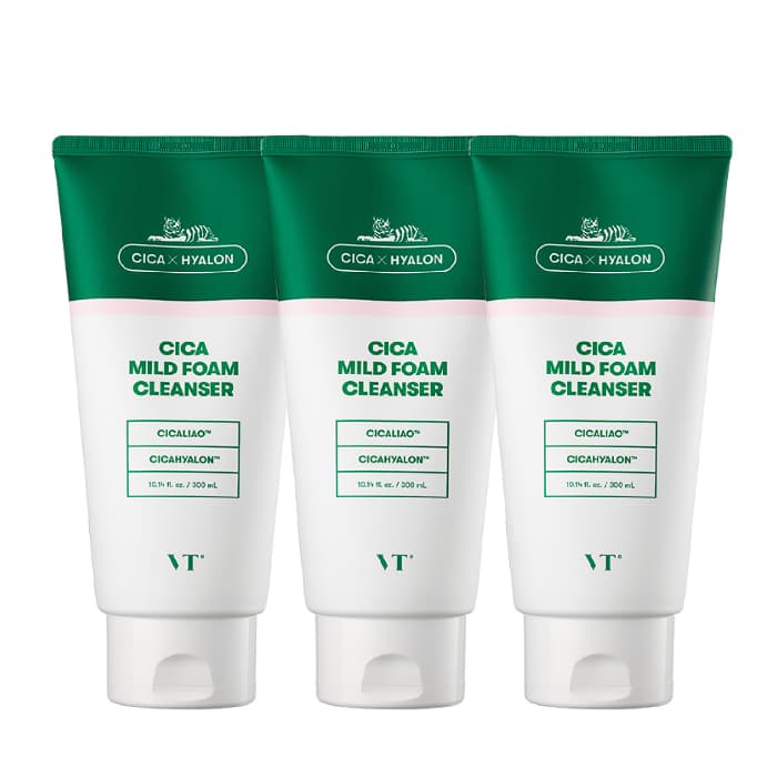 (주)브이티코스메틱 VT 시카 마일드 폼 클렌저, 300ml, 3개