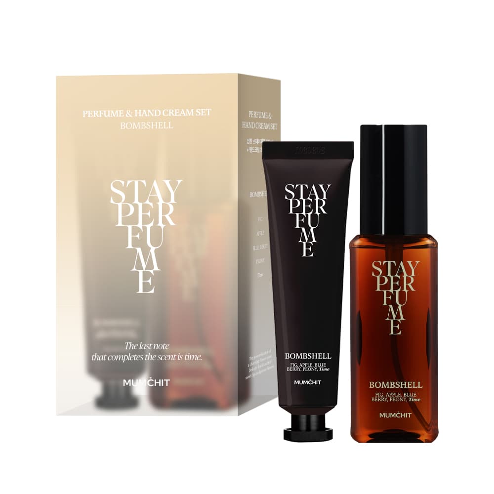 주식회사 마인드디저트 멈칫 스테이퍼퓸 + 핸드크림 세트, 밤쉘, 80ml + 30ml, 1개
