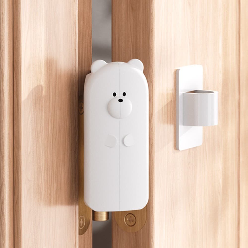 주식회사 빌드앤그로우 곰돌이 문틈 안전 실리콘, 브라운, 1개