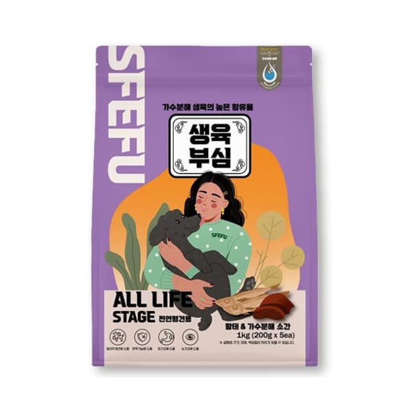 다올 생육부심 황태와 소고기, 1kg, 1개