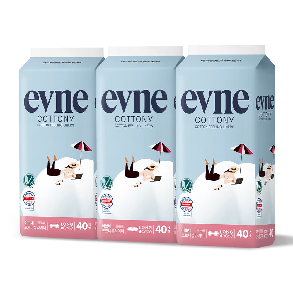 주식회사 킨도 이브네 코트니 롱라이너, 롱, 40매, 3팩