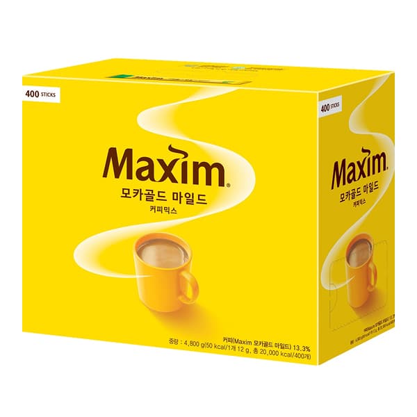 (주) 태풍 맥심 모카골드 마일드 커피믹스, 12g, 400개입, 1개