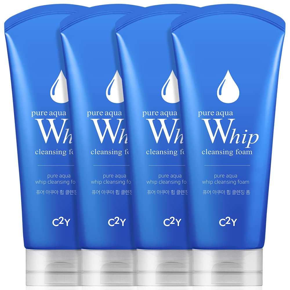 에스세이지 주식회사 C2Y 퓨어 아쿠아 휩 클렌징 폼, 120ml, 4개
