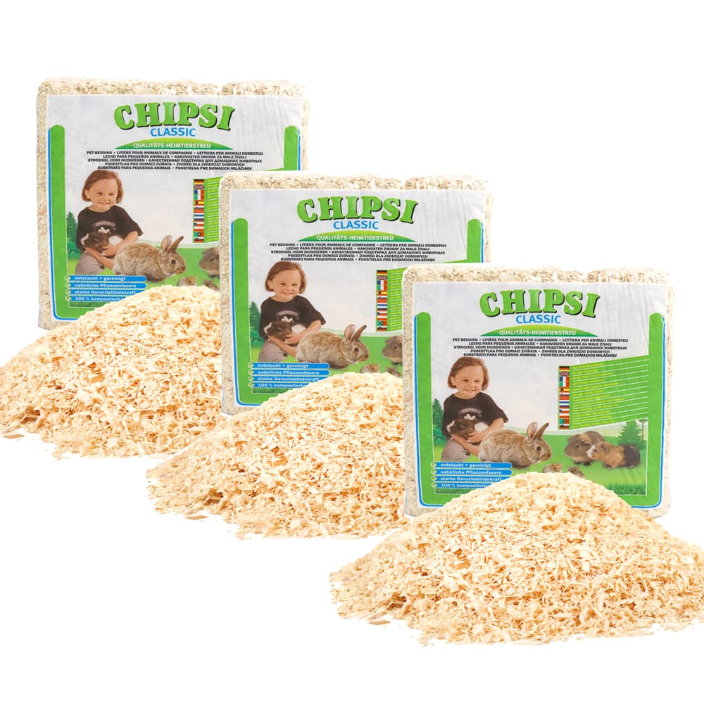애니몰파크 칩시 클래식 오리지널 소동물용 베딩, 1kg, 3개