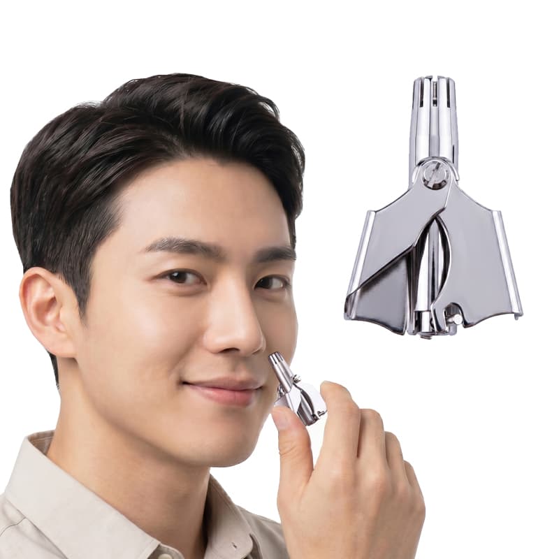 주식회사 제이온 퓨어 머신 순수 기계식 코털 정리기, 실버, 1개
