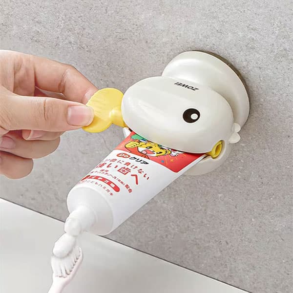 주식회사 새벽농부 버리는 치약 없이 끝까지 쓰는 물고기 치약 디스펜서, 레드, 옐로우, 그린, 1세트