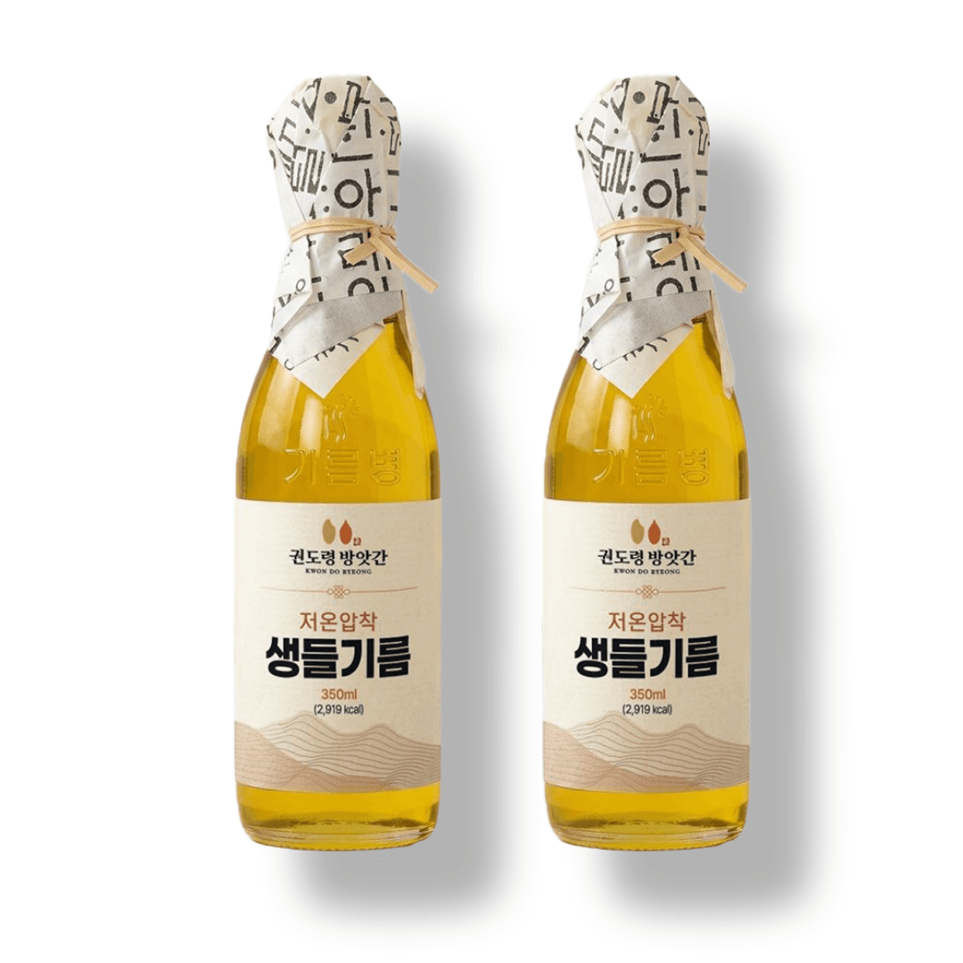 지이엘엔디 주식회사 권도령방앗간 생들기름, 350ml, 2개