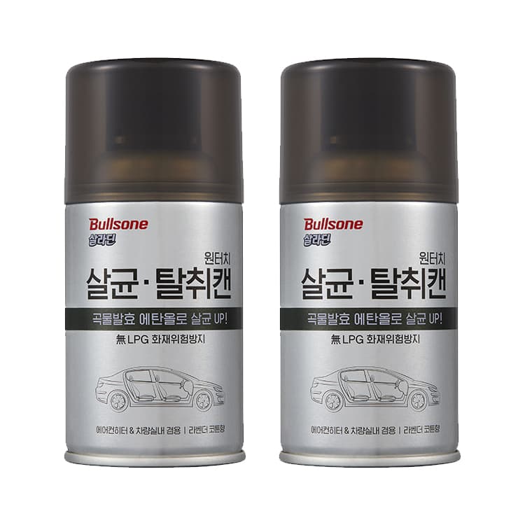 주식회사 제원씨엔에스 불스원 원터치 탈취캔, 90g, 2개