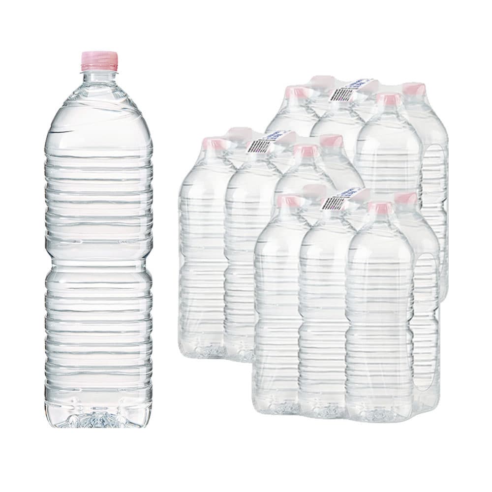 에이치브릿지 주식회사 크리스탈 생수, 무라벨, 2L, 18개