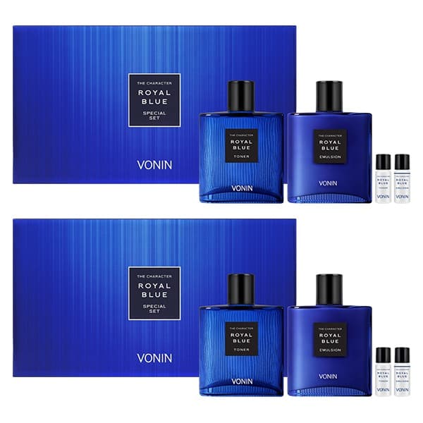 (주) 엘지생활건강 보닌 더 캐릭터 로열블루 2종 기획, 스킨 140ml + 5ml + 에멀전 140ml + 5ml, 2세트