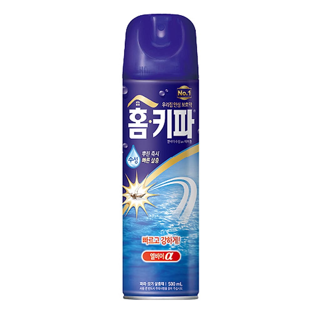 주식회사 씨앤아이물류 홈키파 엘비이 수성 알파 뉴 에어로졸, 500ml, 3개