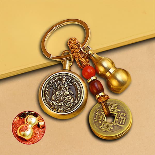 주식회사 초특가컴퍼니 운수대통 재물복키링, 토끼띠, 2.5cm