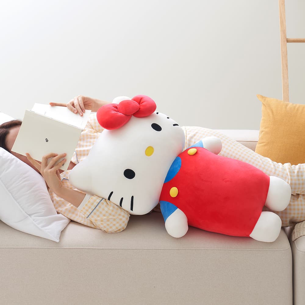 주식회사 바니랜드 데이니즈 산리오캐릭터즈 바디필로우, 헬로키티, 1개, 75cm