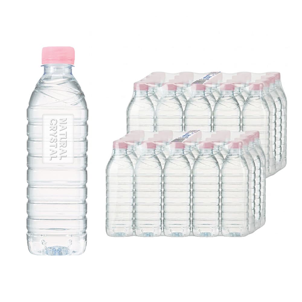 에이치브릿지 주식회사 크리스탈 생수, 무라벨, 500ml, 140개
