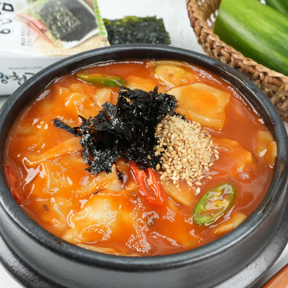 주식회사 두드림 소소락 북촌 항아리 얼큰수제비 6인분, 면다해 생수제비 1kg + 고추장 수제비소스 50g 6개, 1세트