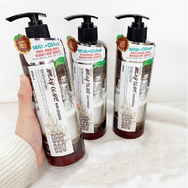살라망카 프로젝트 아스파시아 밀키 올리브 헤어 에센스, 500ml, 1개