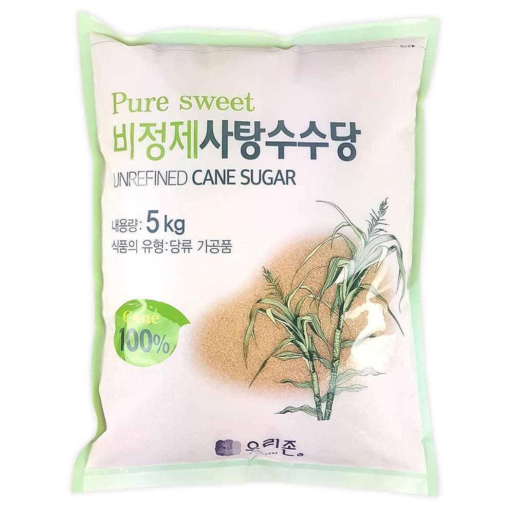 농업회사법인 우리존(주) 우리존 퓨어스윗 비정제 사탕수수당, 5kg, 1개