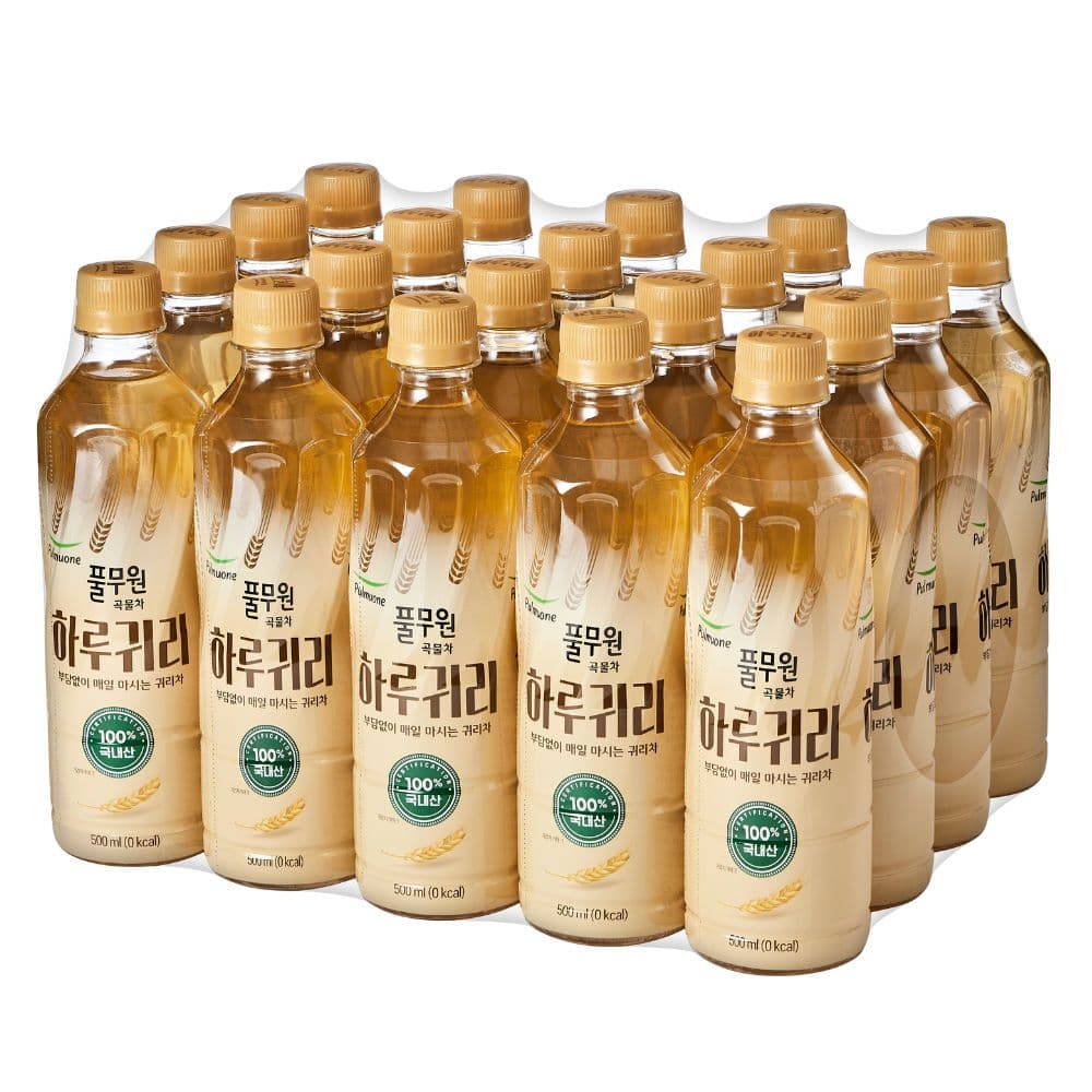 (주)쇼우몰 풀무원샘물 하루귀리 곡물차, 500ml, 20개