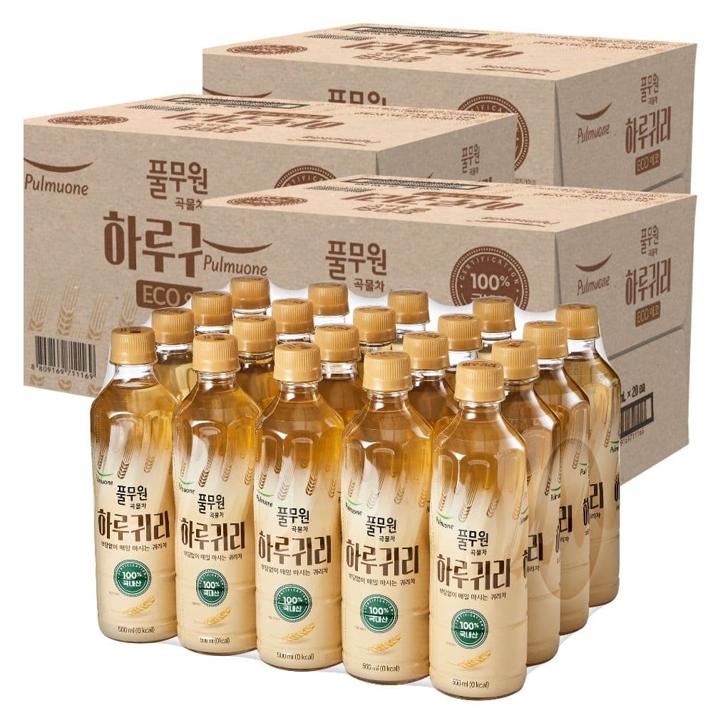 (주)쇼우몰 풀무원 곡물차 하루귀리, 500ml, 40개