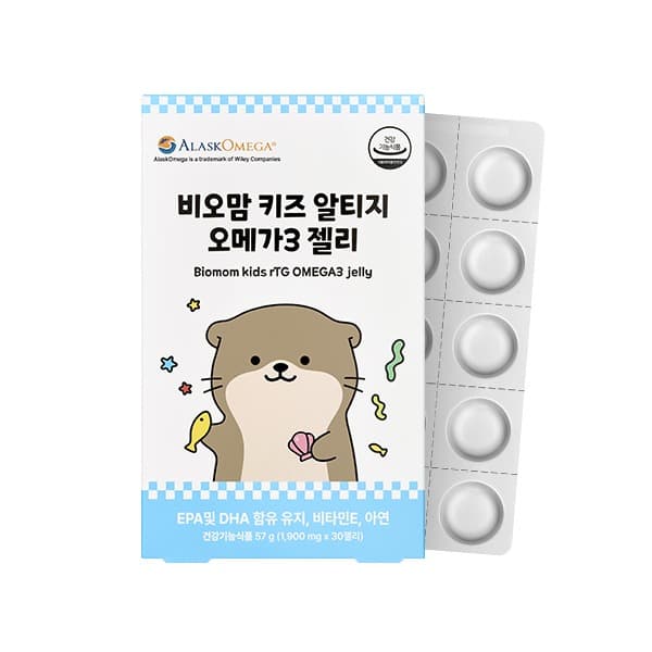 주식회사 비오맘 (Biomom) 비오맘 키즈 알티지 오메가3 젤리, 30개입, 1개