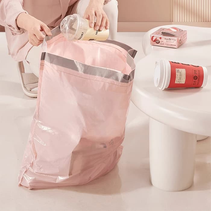 주식회사 트렌디워크(TRENDYWORKInc.) 아이스베리 파우더 비닐봉투, 15L, 60매, 10롤