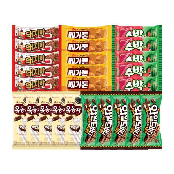 롯데웰푸드(주) 롯데 인기 아이스크림 5종, 25개, 1세트