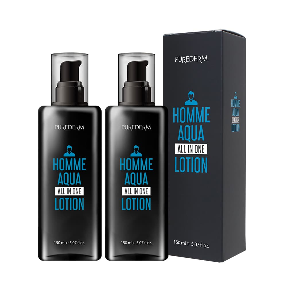 주식회사 이엠코퍼레이션 퓨어덤 옴므 아쿠아 올인원 로션, 150ml, 2개