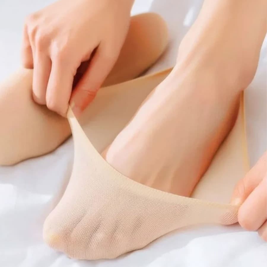 다비드텍스타일 뉴블리스 벗겨지지 않는 실리콘 스타킹 밴딩 덧신 페이크삭스, 스타킹덧신01, 유아동, 1개