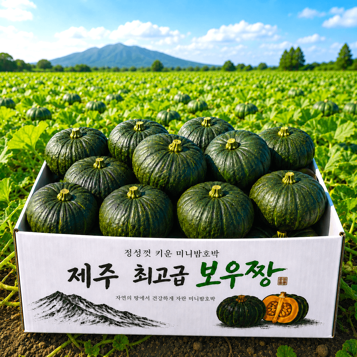 마음을 파는 청년 제주 미니밤호박 보우짱, 로얄과, 5kg, 1박스