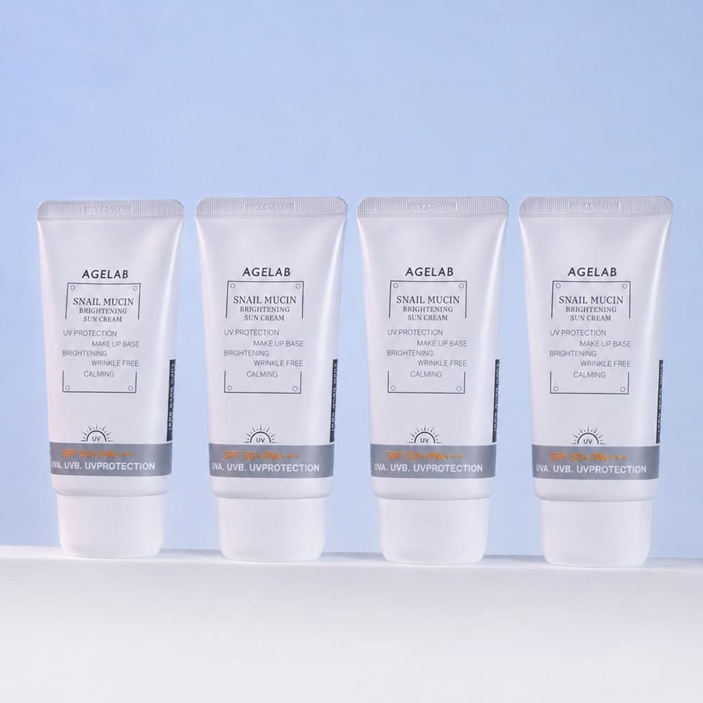 주식회사 코코스랩 에이지랩 스네일 뮤신 브라이트닝 선크림, 70ml, 4개