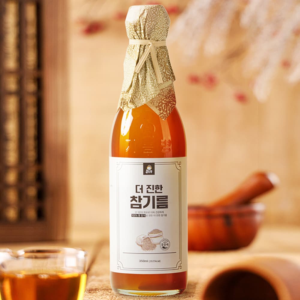 농업회사법인산지로드주식회사 산지로드 홍주부 더 진한 참기름, 350ml, 1병