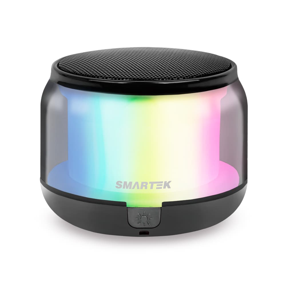 (주)이음전산 스마텍 무선 블루투스 LED 스피커 STBT-LS2, 블랙, 1개