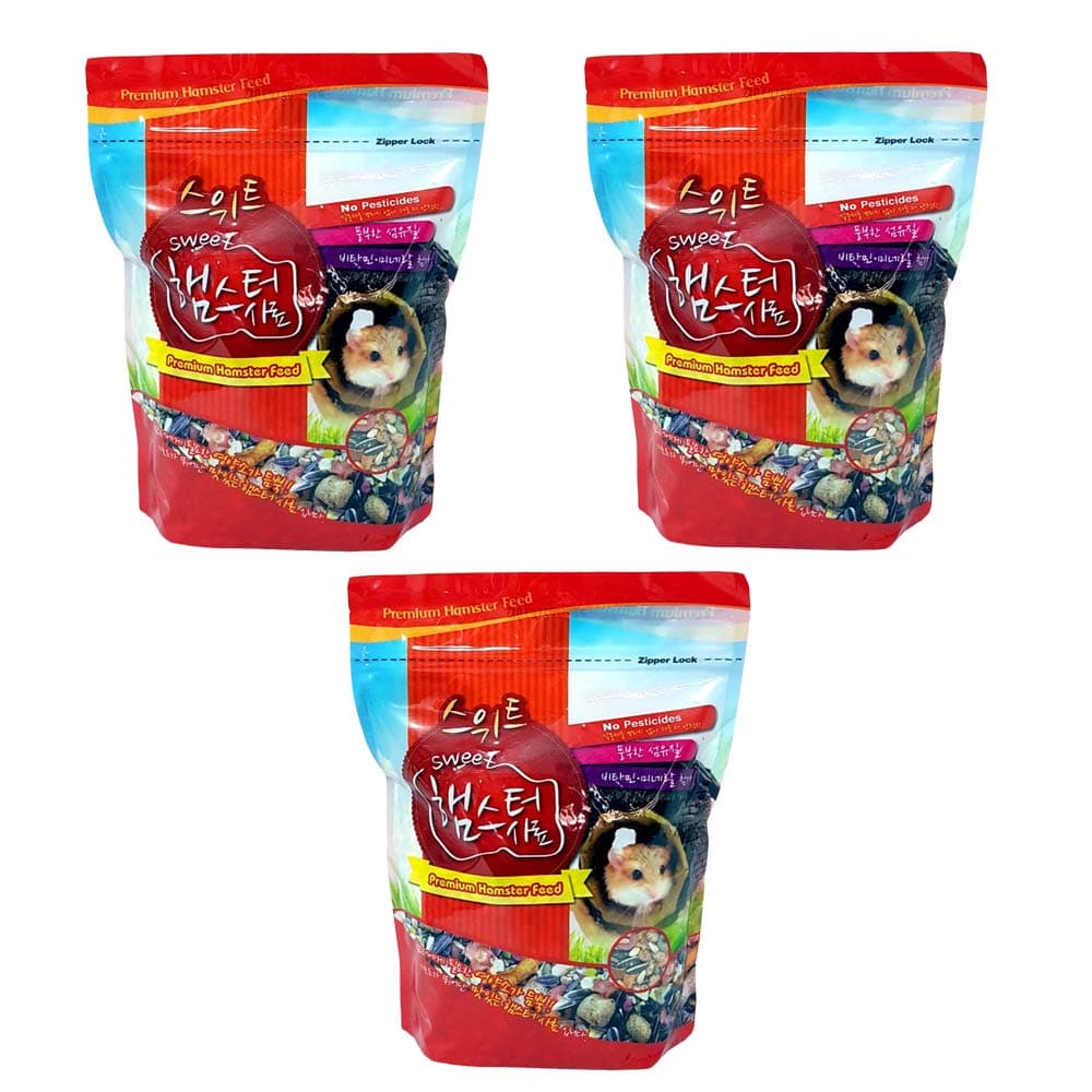애니몰파크 스위트 햄스터 사료, 700g, 3개