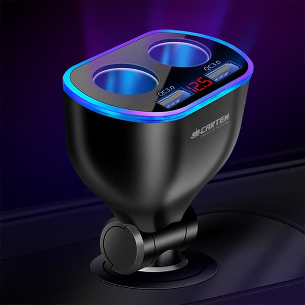 카템팩토리 주식회사 카템 차량용 고속 충전기 4구 멀티 시거잭 QC3.0, 4구, 1개